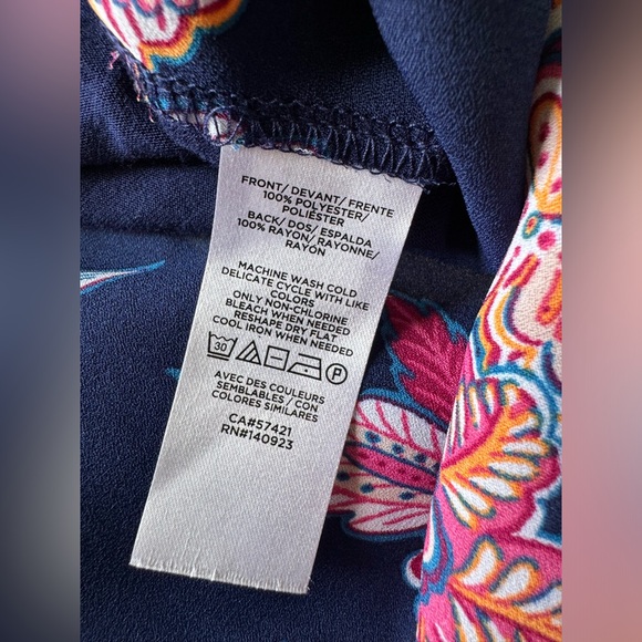 LOFT Floral Patterned Sleeveless Top. Barely worn, size S - Picture 5 of 5